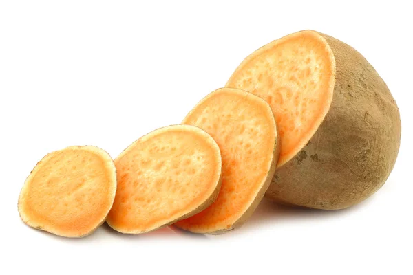 Gesneden zoete aardappel — Stockfoto