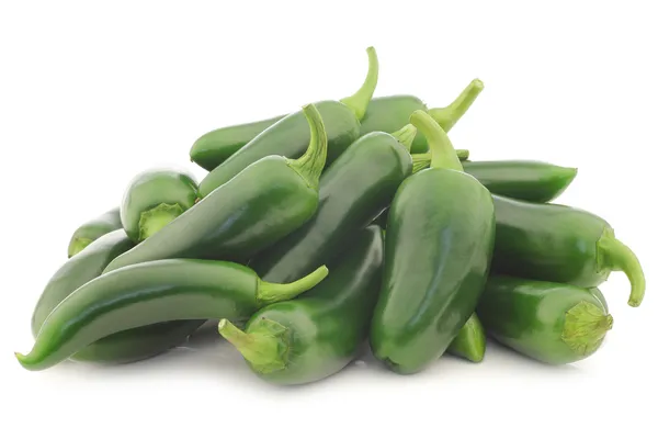 Pimentos verdes frescos (capsicum ) — Fotografia de Stock