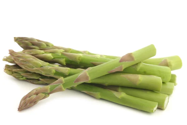 Fresh green asparagus tips — Stock Photo, Image