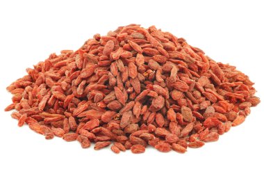 avuç kurutulmuş goji meyveleri (lycium barbarum - wolfberry)