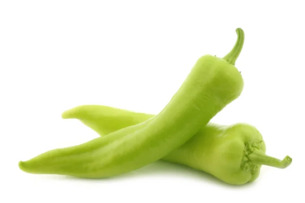 Frische grüne Paprika (Bananenpaprika)) — Stockfoto