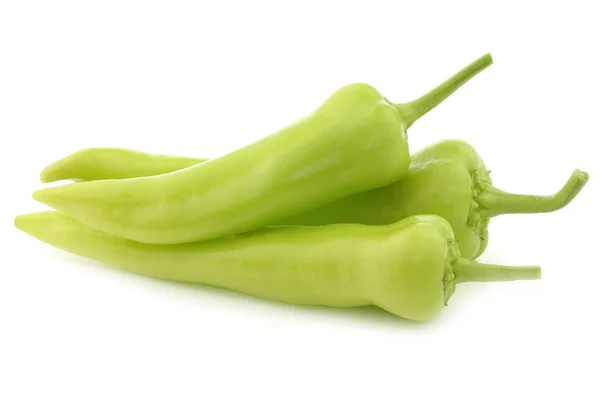 Färsk grön paprika (banan paprika) — Stockfoto