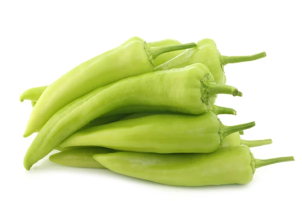 Peperoni dolci verdi freschi (peperoni di banana ) — Foto Stock