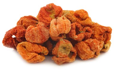 avuç kurutulmuş kırmızı biber