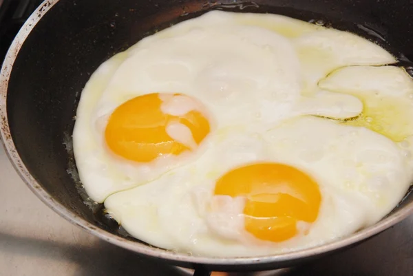 Stekta ägg — Stockfoto