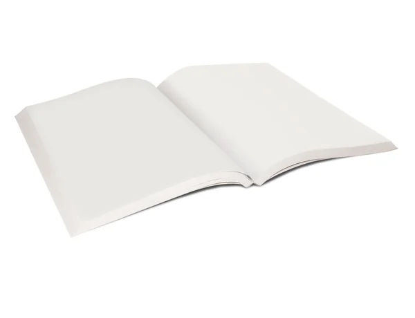 Open boek met blanke pagina — Stockfoto