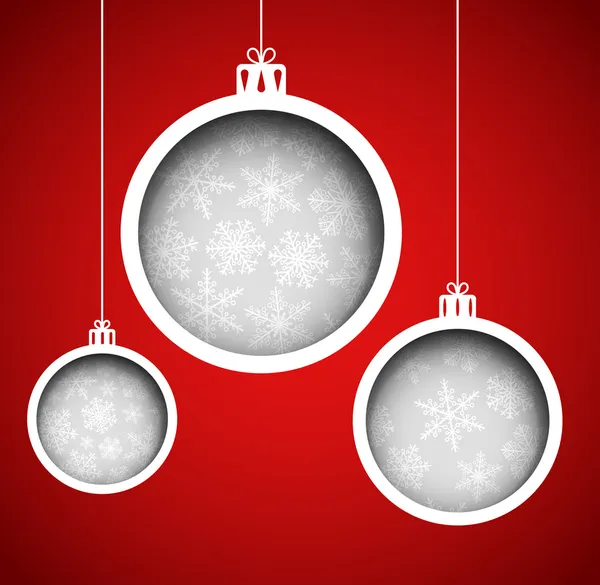 Bolas de Navidad — Vector de stock