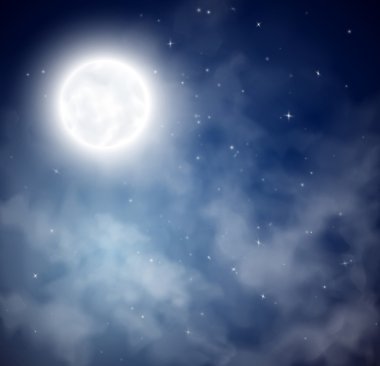 Night sky background clipart
