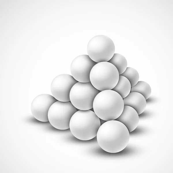 Pyramide de boules — Image vectorielle