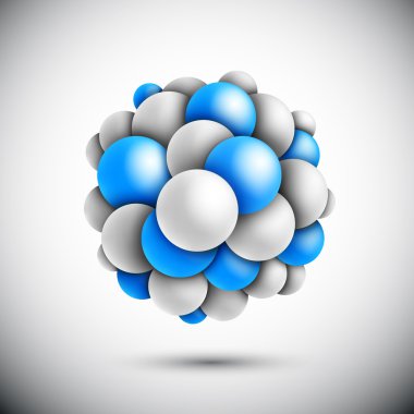 Sphere in form of the molecule
