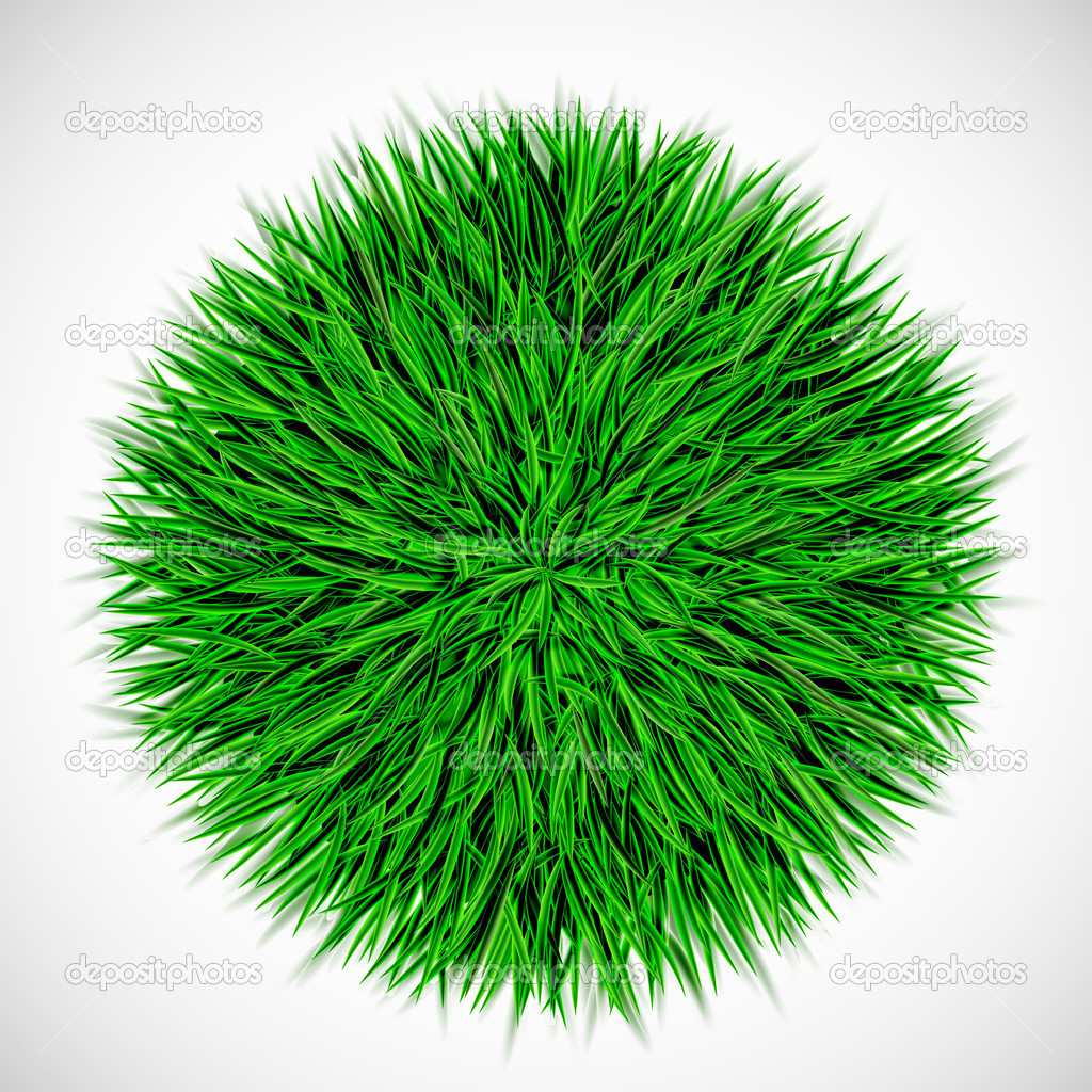 Background with circle of grass