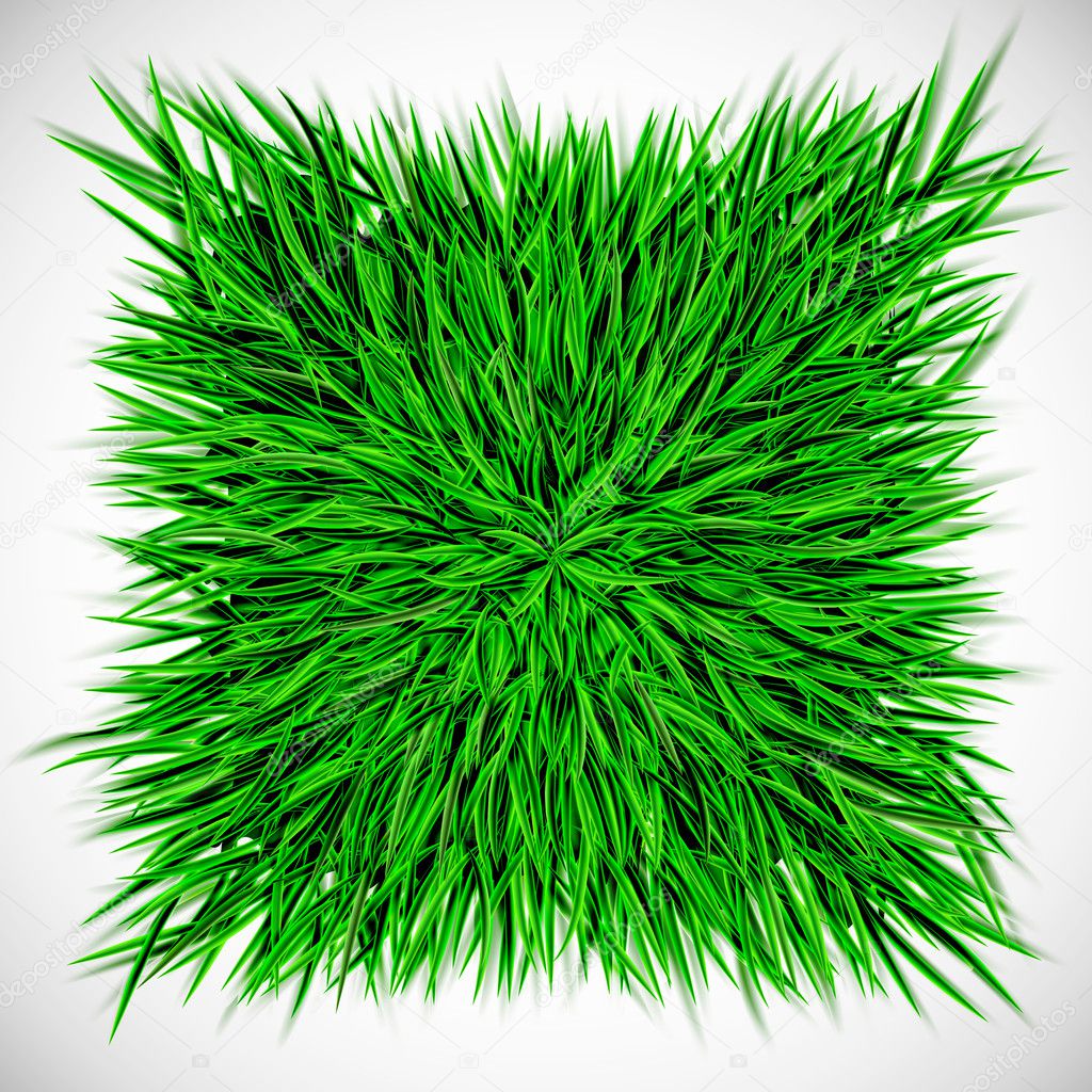 Background with square of grass