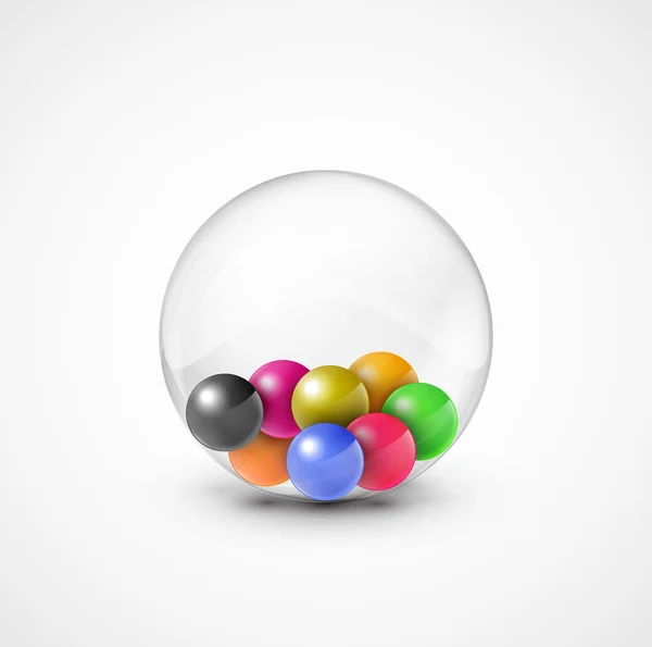 Kleurrijke ballen — Stockvector
