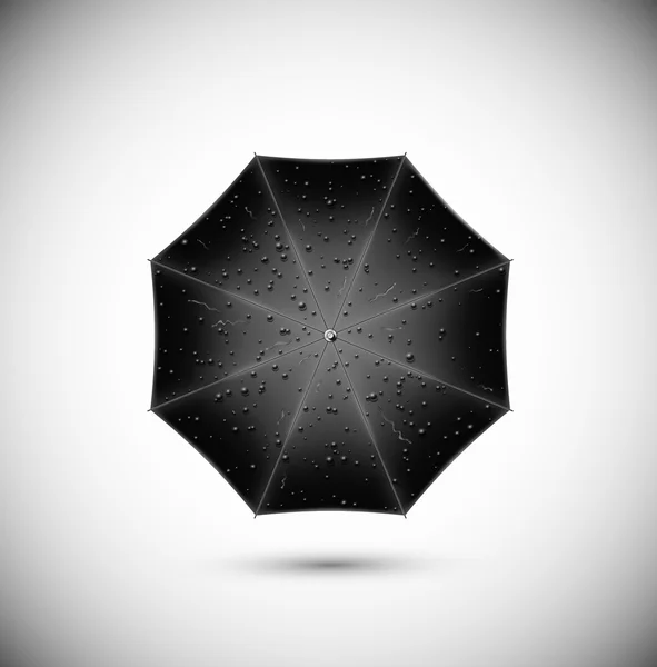 Black umbrella — Stock Vector