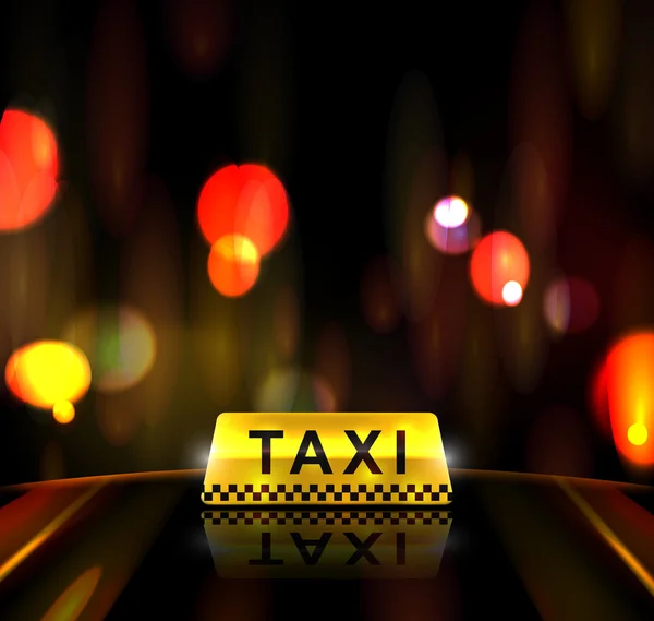 Servicio de taxi en la ciudad — Archivo Imágenes Vectoriales