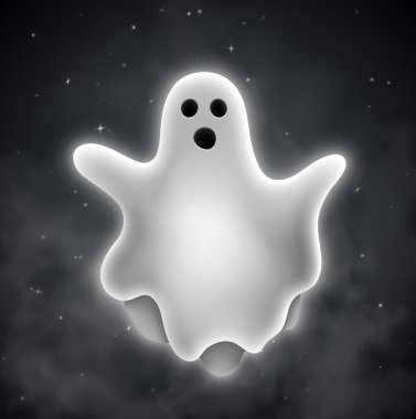 Ghost outdoors clipart