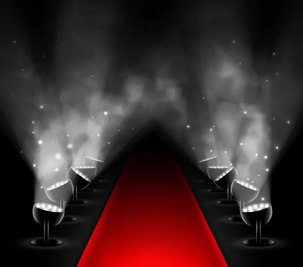 Red carpet — Stock Vector