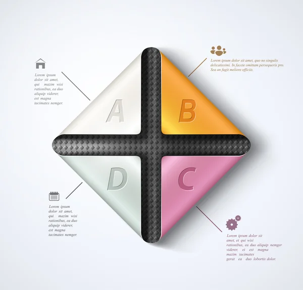 Infografica moderna — Vettoriale Stock