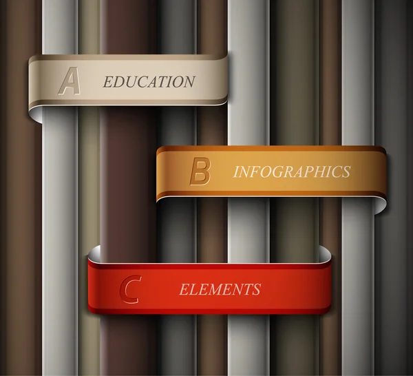 Bannière d'éducation — Image vectorielle