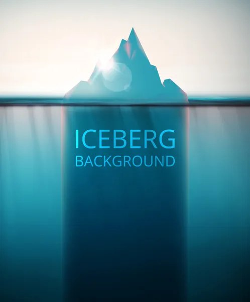 Fondo iceberg — Vettoriale Stock