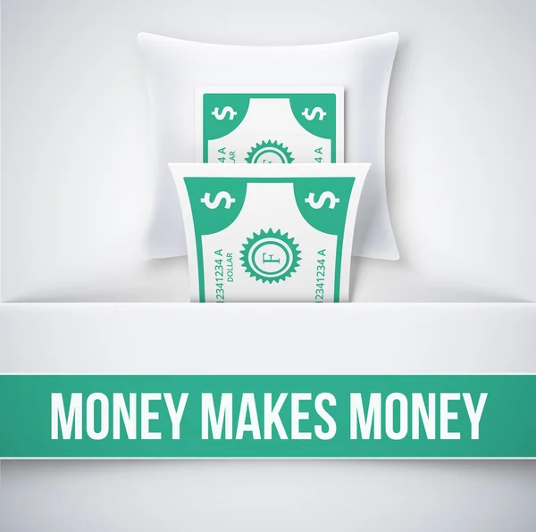 Money makes money — Stock Vector