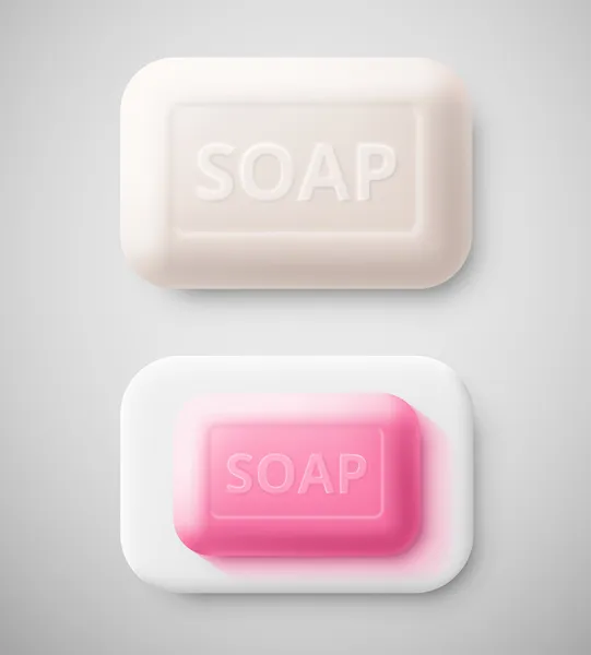 孤立的肥皂 — 图库矢量图片