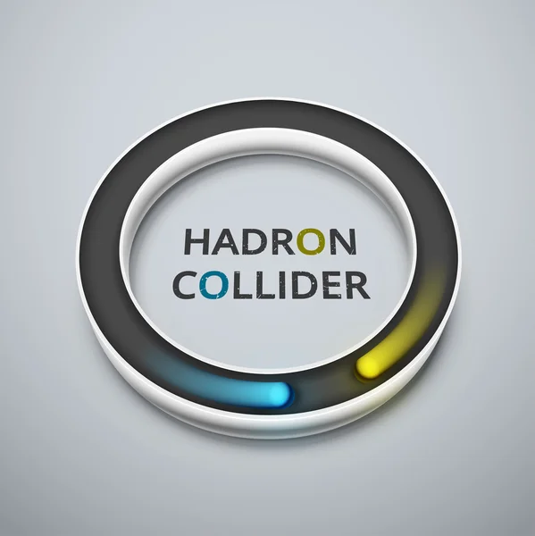 Hadron collider — Stock Vector