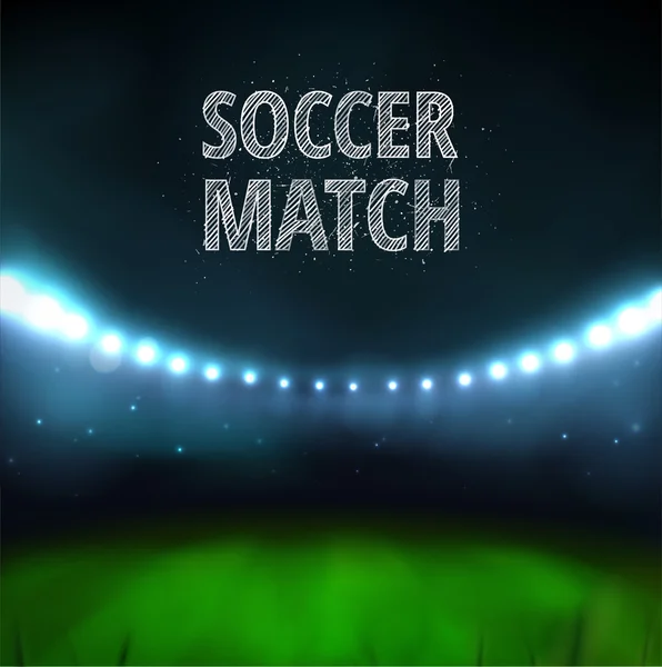 Soccer match — Stock Vector