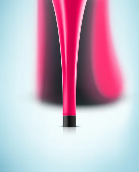 Pink heel — Stock Vector