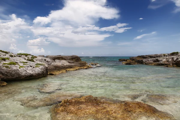 Stenig strand — Stockfoto