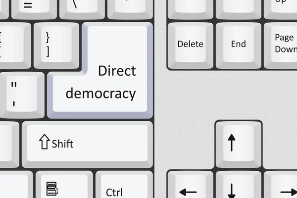 Directe democratie — Stockvector