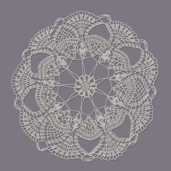 Lace doily — Stock Vector