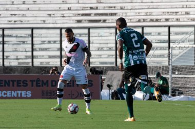 Rio, Brezilya - 16 Ekim 2021: Sao Januario Stadyumu 'nda oynanan karşılaşmada Leandro Castan Vasco 2 - 1 Coritiba maçında Brezilya Şampiyonası' nın 30. raundu (B serisi)