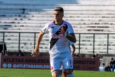 Rio, Brezilya - 16 Ekim 2021: Gabriel Pec Vasco 2 ile 1 Coritiba arasındaki maçta Brezilya Şampiyonası 'nın 30. turu (serie B) Sao Januario Stadyumu' nda oynandı.