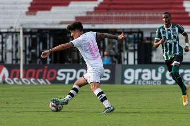 Rio, Brezilya - 16 Ekim 2021: Sao Januario Stadyumu 'nda oynanan maçta Vasco 2 - 1 Coritiba maçında Brezilya Şampiyonası' nın 30. turu (serie B)