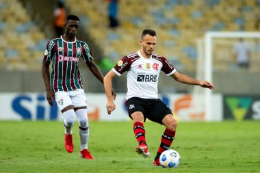 Rio, Brezilya - 23 Ekim 2021: Maracana Stadyumu 'nda düzenlenen Brezilya Şampiyonası' nda (serie A) Fluminense ile Flamengo arasındaki maçta Rene oyuncusu