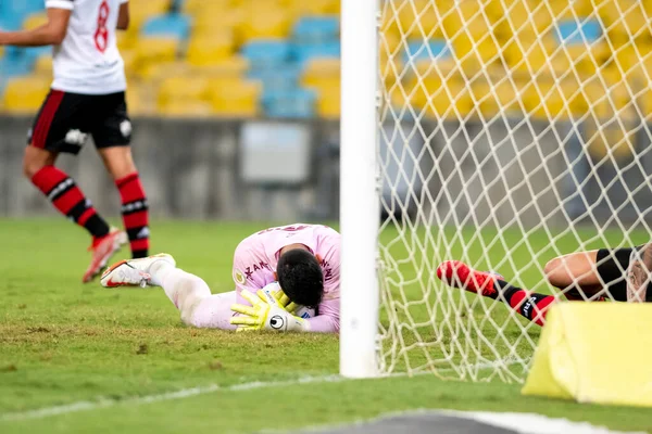 Rio Brazil October 2021 Marcos Felipe Player Match Fluminense Flamengo — Stock Photo, Image