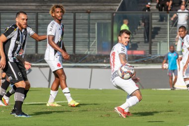 Rio, Brezilya - Kasım 07, 2021: Sao Januario Stadyumu 'nda oynanan 34. turda Vasco 0 ile 4 Botafogo arasındaki maçta Zeca oyuncusu