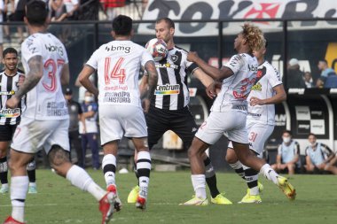 Rio, Brezilya - Kasım 07, 2021: Joel Carli Sao Januario Stadyumu 'nda Vasco 0 ile 4 Botafogo arasında oynanan karşılaşmada Brezilya Şampiyonası' nın 34. turu (serie B)