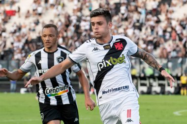 Rio, Brezilya - Kasım 07, 2021: Gabriel Pec Vasco 0 ile 4 Botafogo arasındaki maçta Sao Januario Stadyumu 'nda oynanan 34.
