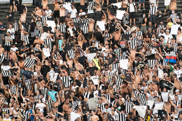 Rio Brasil Novembro 2021 Fãs Jogo Entre Vasco Botafogo Por — Fotografia de Stock