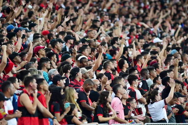 Rio Brazil Listopada 2021 Fani Meczu Między Flamengo Corinthians Przez — Zdjęcie stockowe
