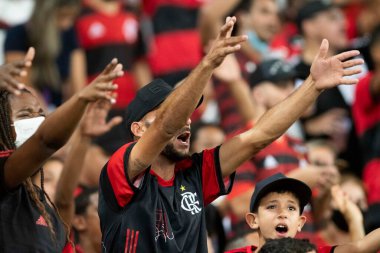 Rio, Brezilya - Aralık 06, 2021: Maracana Stadyumu 'nda oynanan Brezilya Şampiyonası' nda (serie A) 31.