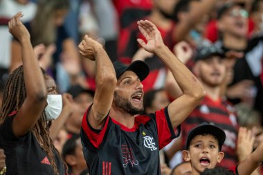 Rio, Brezilya - Aralık 06, 2021: Maracana Stadyumu 'nda oynanan Brezilya Şampiyonası' nda (serie A) 31.