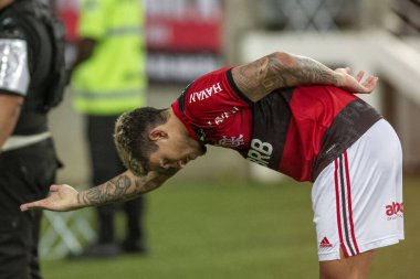 Rio, Brezilya - Aralık 06, 2021: Maracana Stadyumu 'nda düzenlenen Brezilya Şampiyonası' nda (serie A) 31.