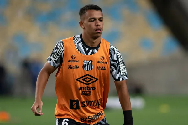 Rio Brasil Dezembro 2021 Sandry Player Jogo Entre Flamengo Santos — Fotografia de Stock