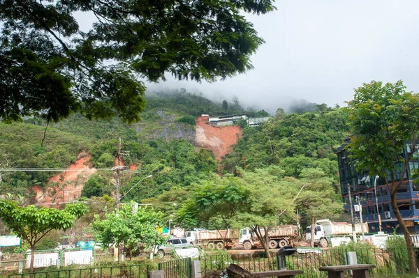 2011 브라질 리우데자네이루의 지역에 자연재해 로인해 2011 브라질의 프리부르고 황폐되다 — 스톡 사진