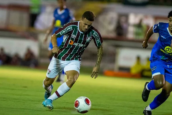 Rio Brasilien Februar 2022 Calegari Spieler Spiel Zwischen Fluminense Audax — Stockfoto