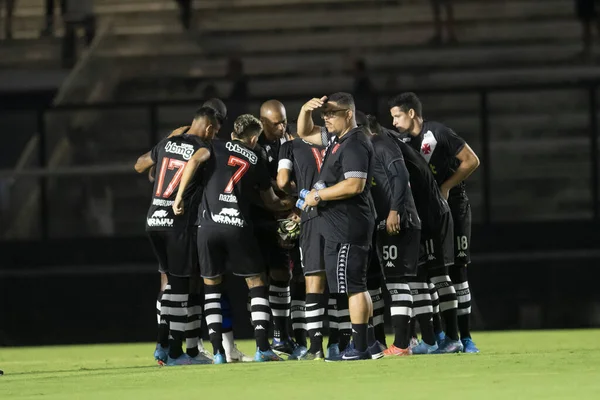 Rio Brasil Febrero 2022 Concentración Equipos Partido Entre Vasco Gama — Foto de Stock