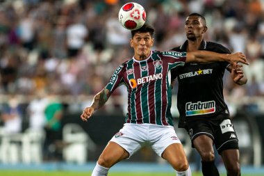 Rio, Brezilya - 10 Şubat 2022: Nilton Santos Stadyumu 'nda oynanan Carioca Şampiyonası (Taca Guanabara) 5. raundunda Fluminense 2 ile 1 Botafogo arasında oynanan maçta Alman Cano oyuncusu